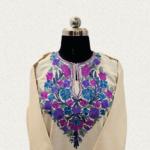 Elegant Beige Kashmiri Embroidered Women's Kurti